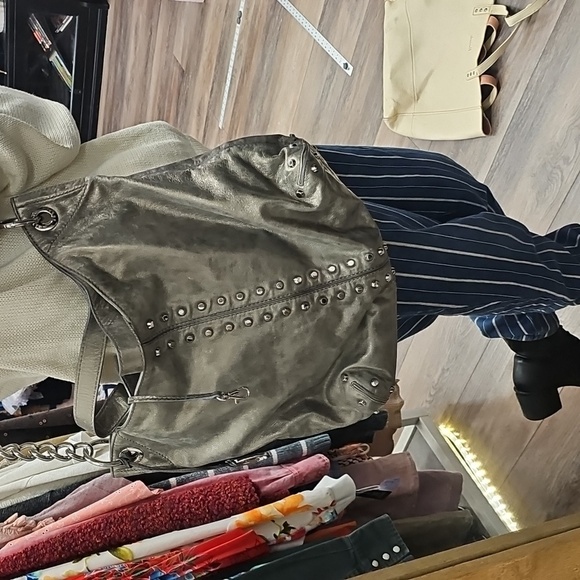 Metallic, Studded, Women's, Bag, Boho, Winter, Casual, Travel, Vintage, Punk - Picture 13 of 14